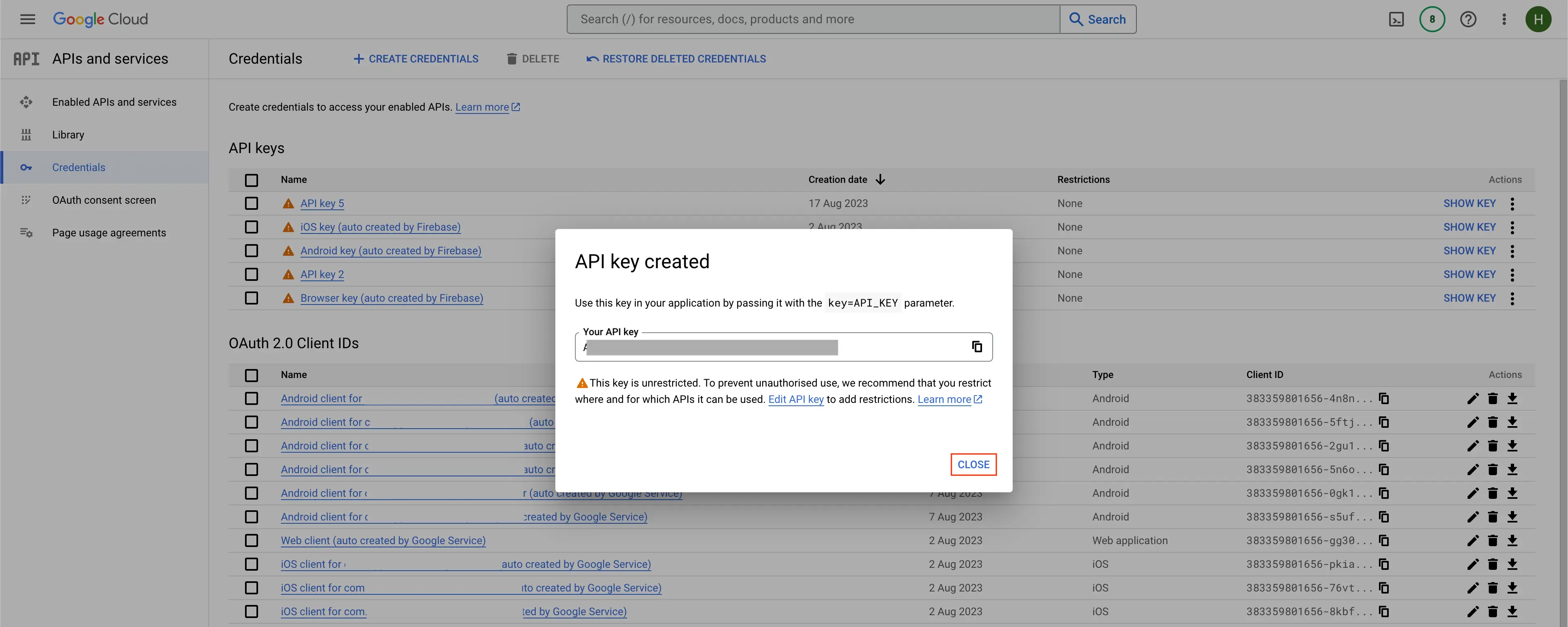 firebaseBilling
