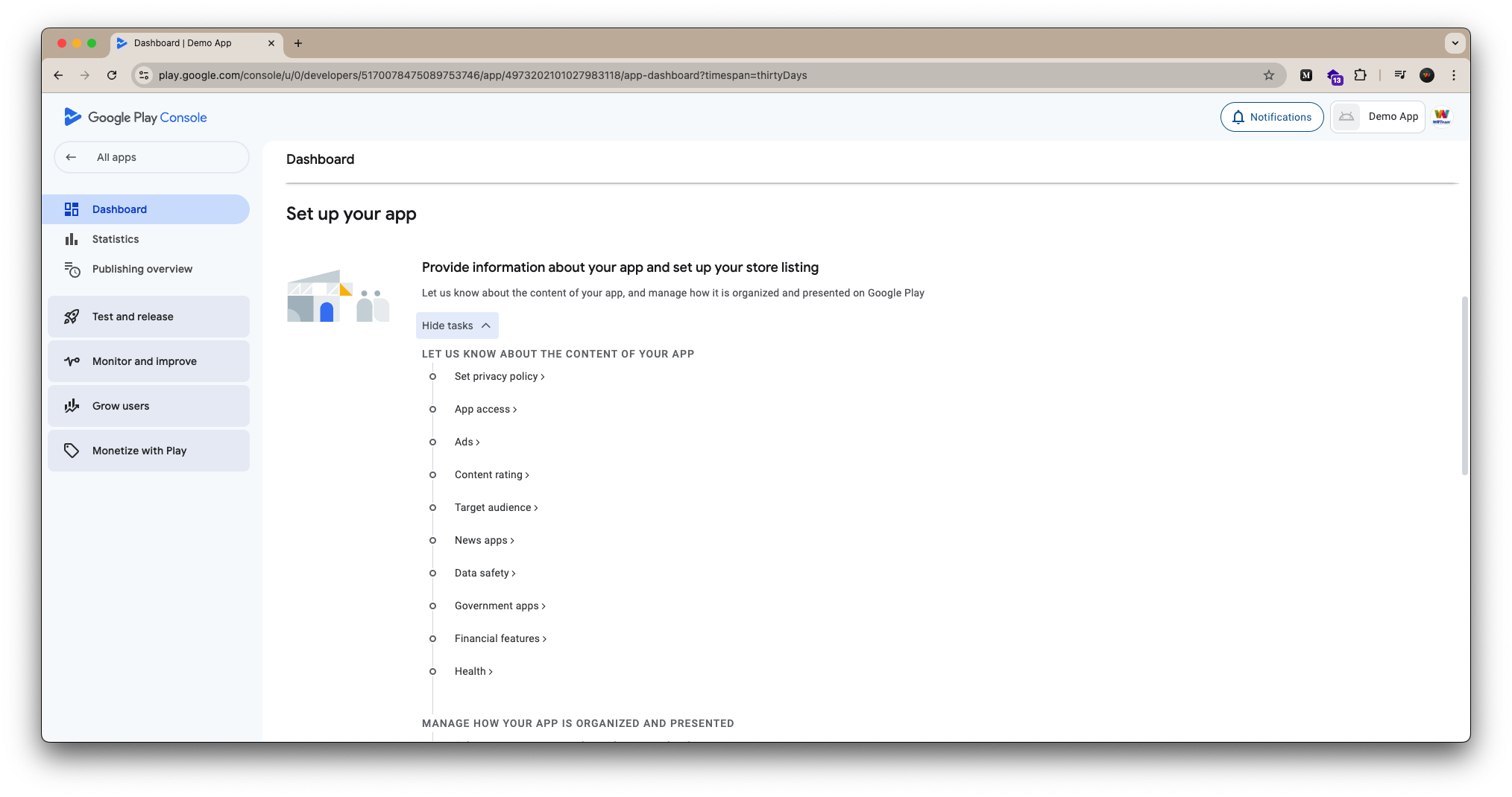 Store Listing Page