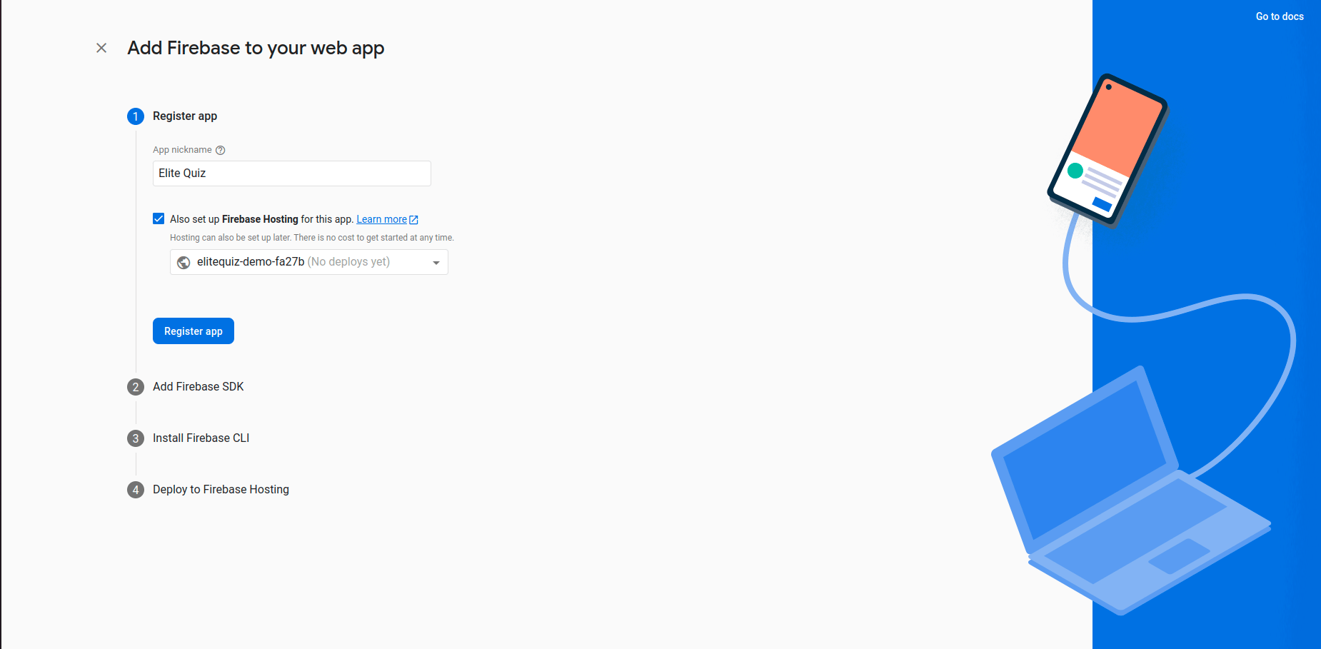 Register Web App Form