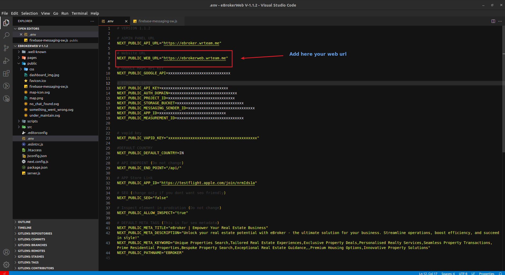 Add Web URL