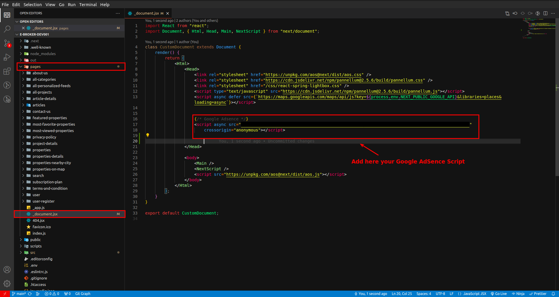 AdSense Script