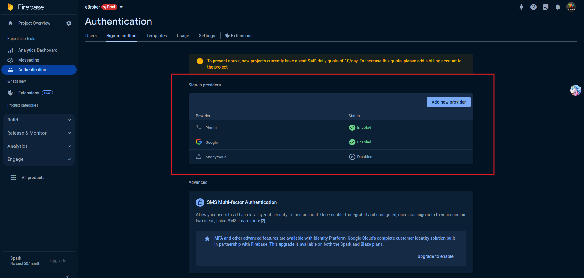 Auth Providers