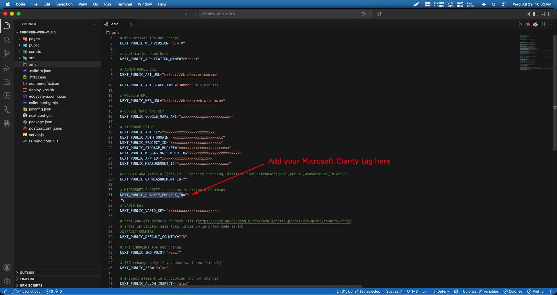 Placement in Website Code