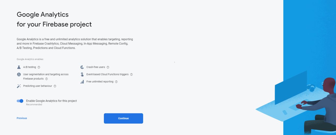 Firebase Project Creation Step 2