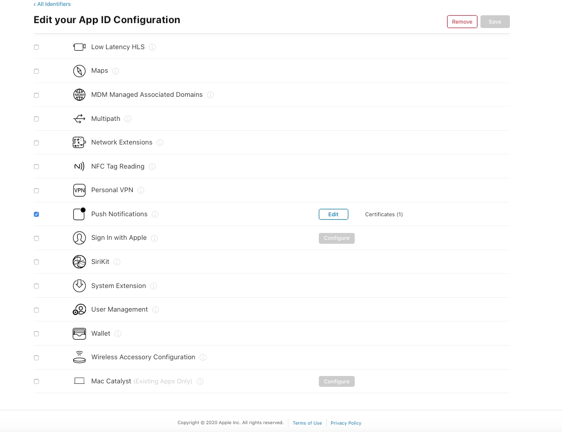 Enable FCM Xcode