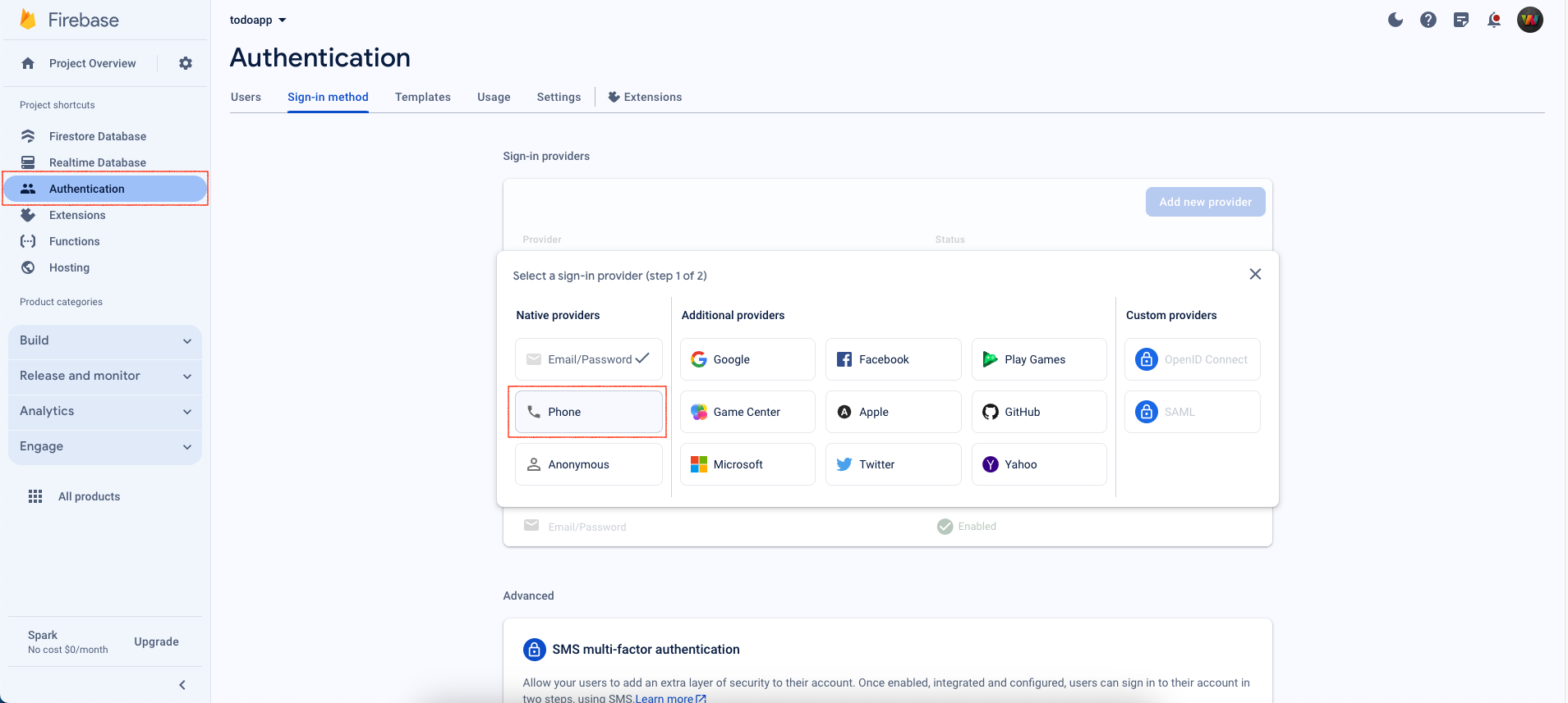 Firebase Auth