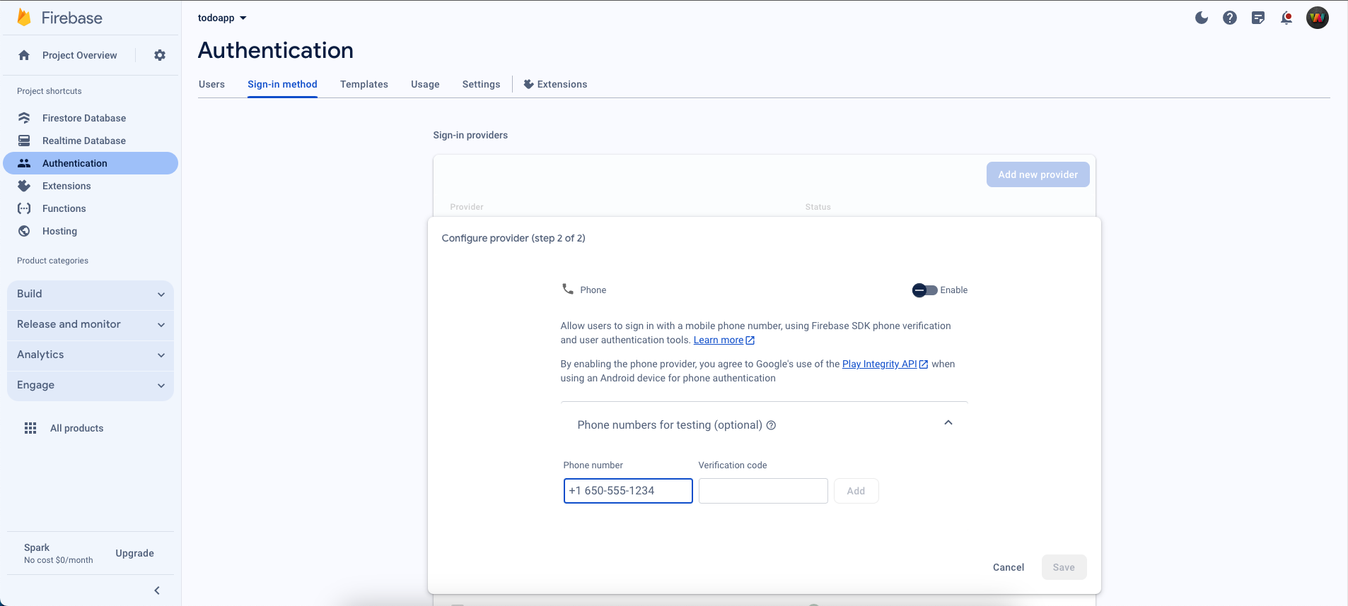Firebase Testing