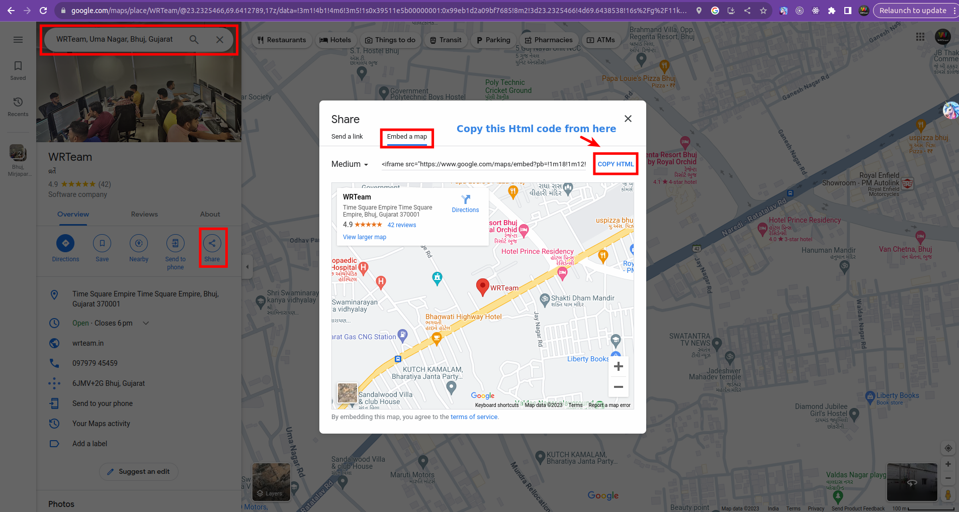 Google Maps Iframe