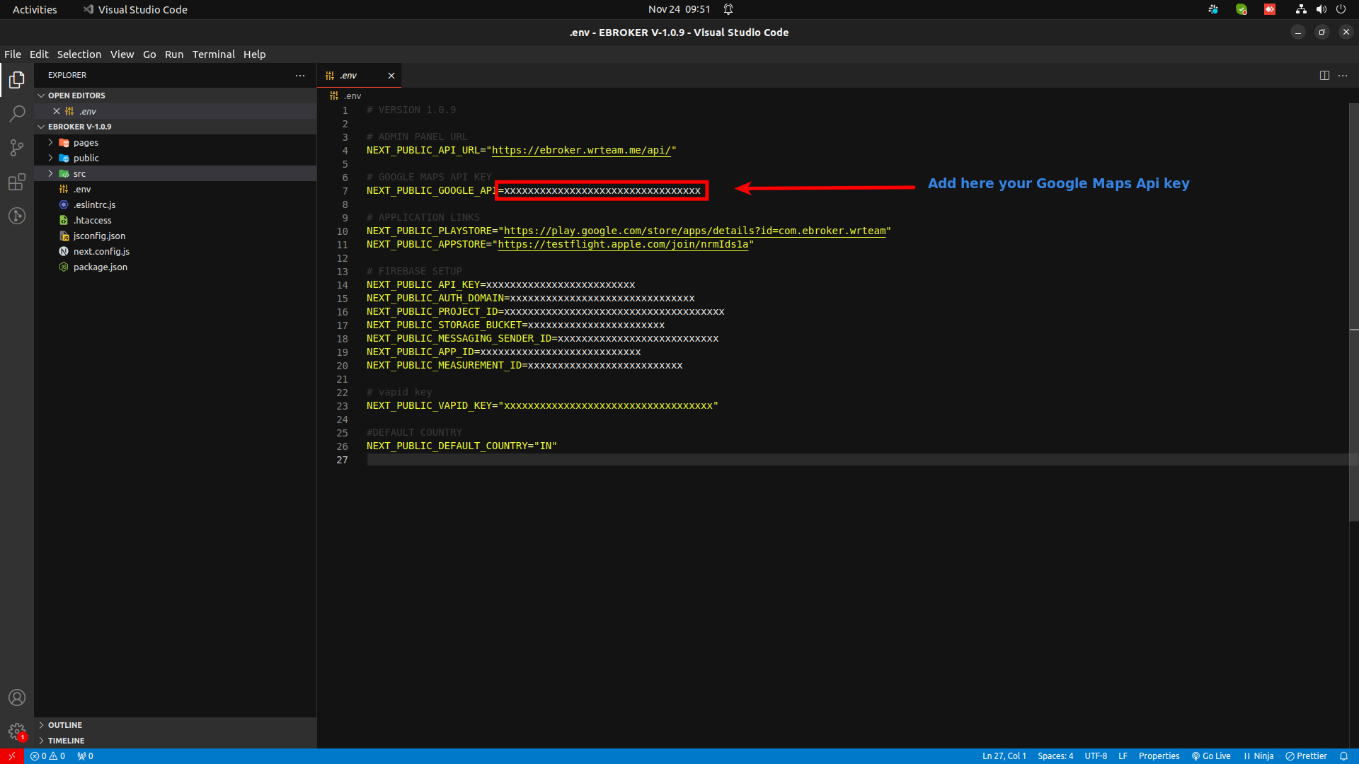Google API Configuration