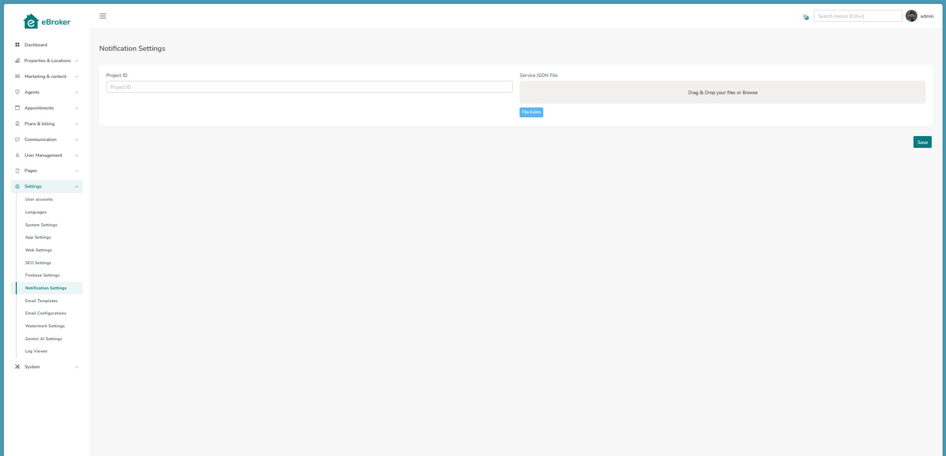 Notification Settings