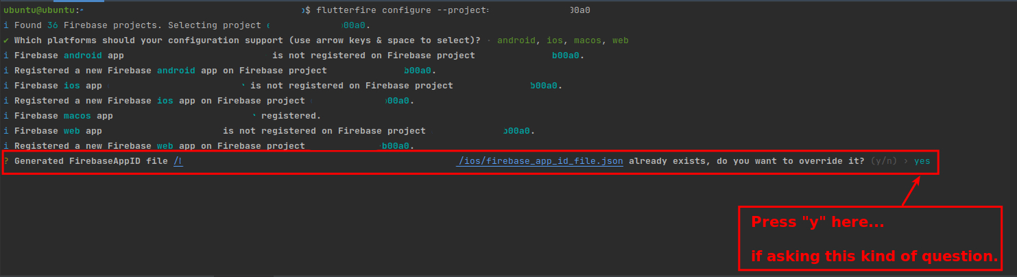 Override Existing Firebase