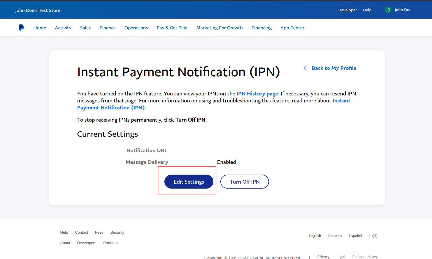 Paypal Step 3