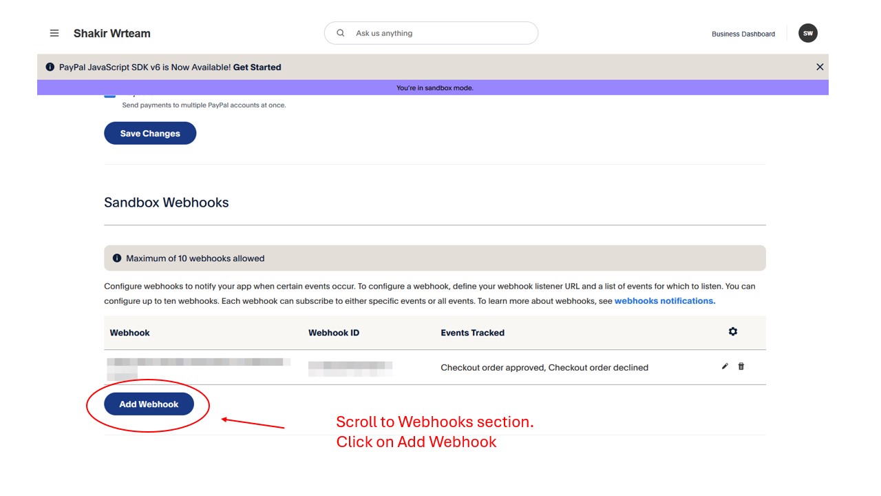 Paypal Webhook 2