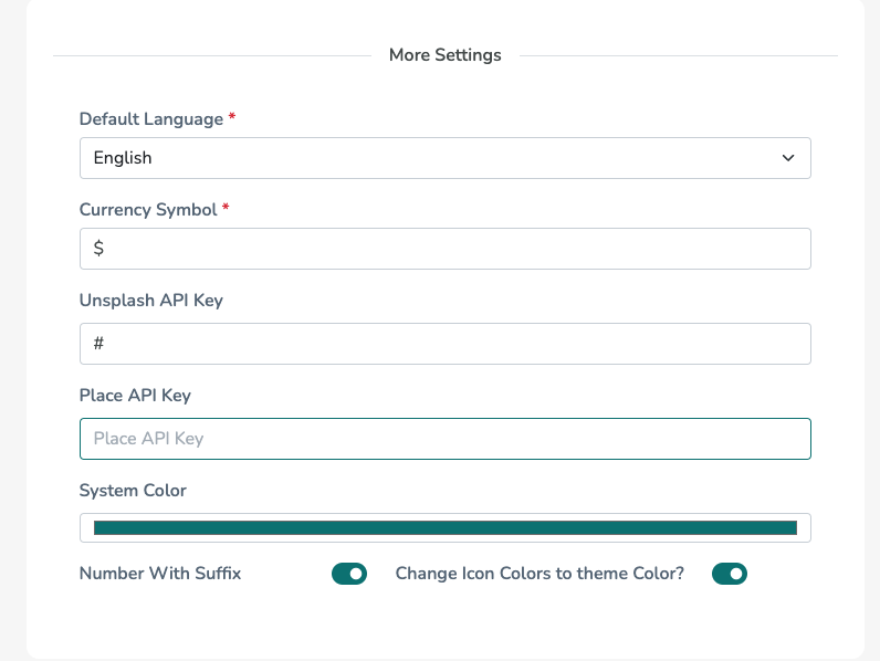Place API Panel