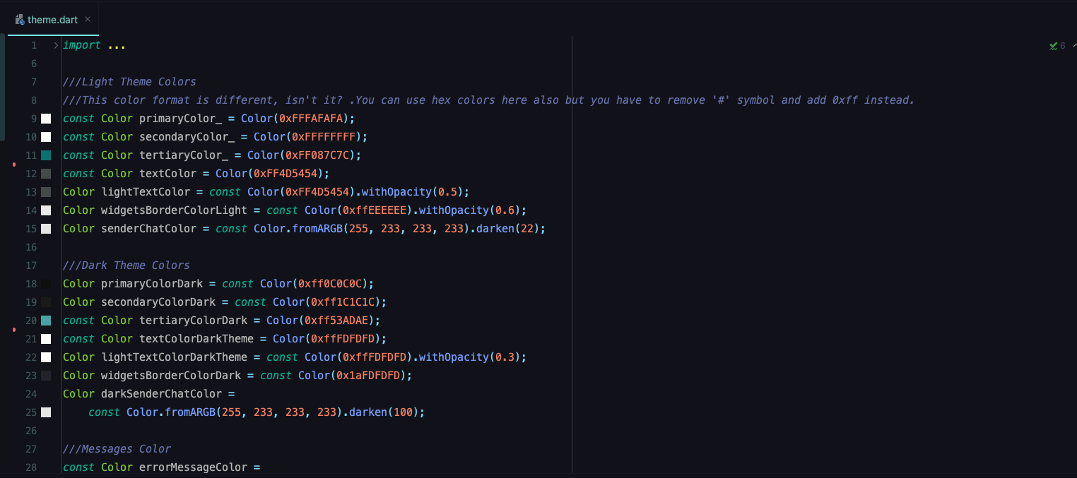 Theme Color File