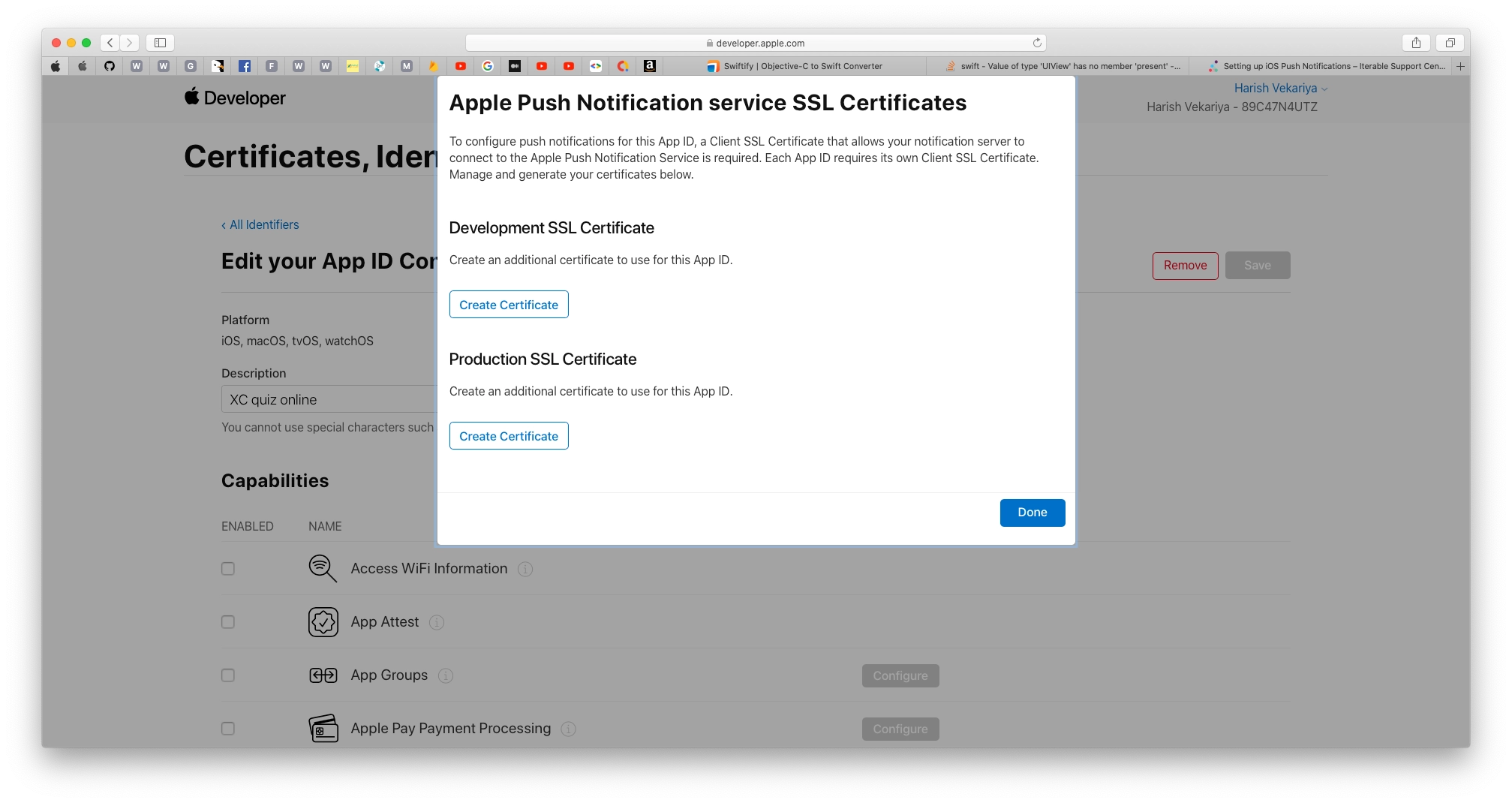 Xcode Notification 2