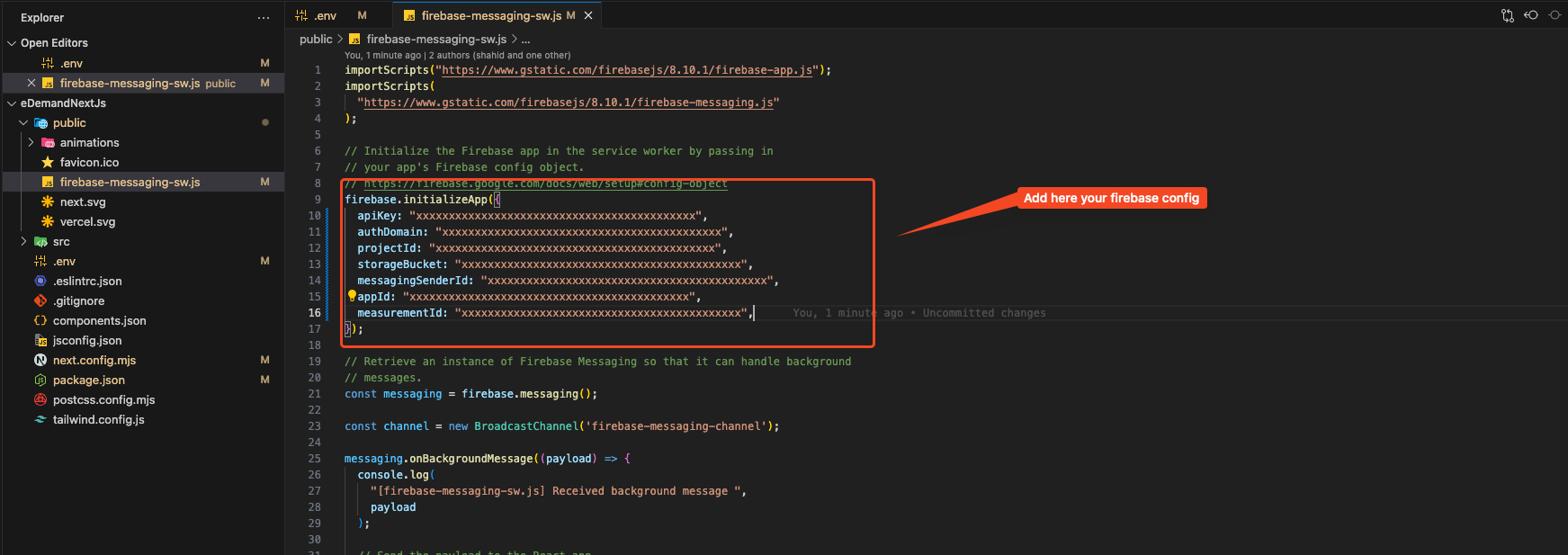 firebase-env