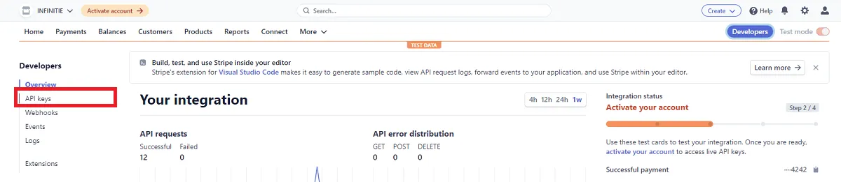 Stripe API Keys