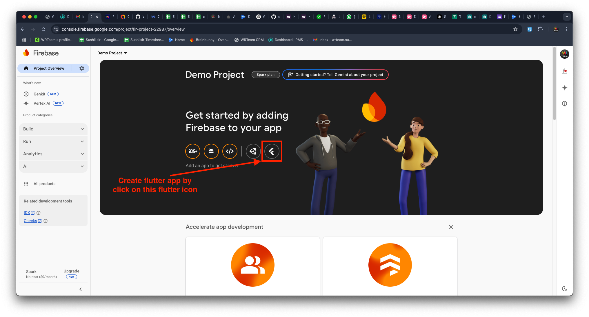 Create Firebase Flutter App 1