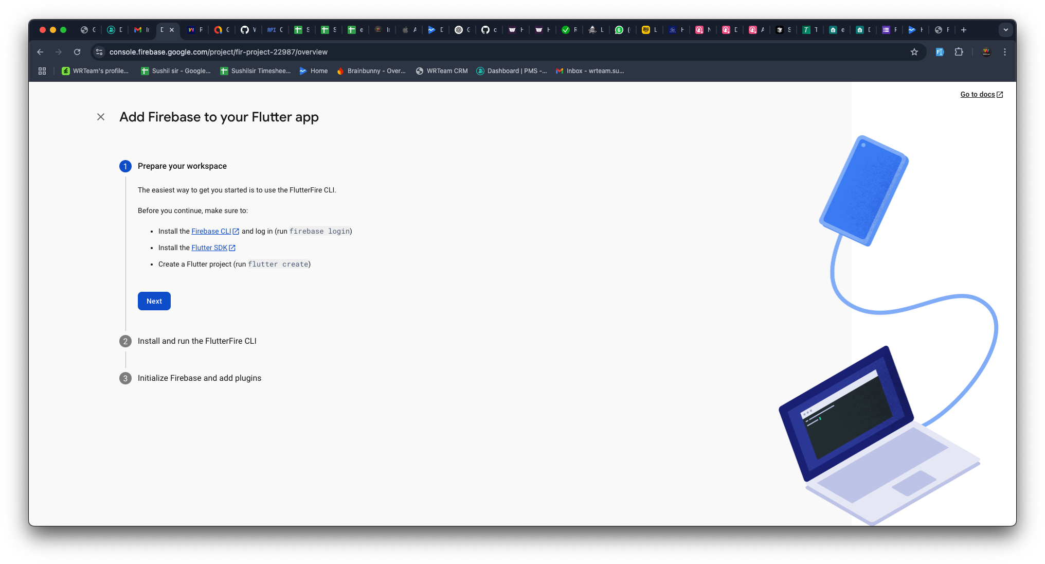 Create Firebase Flutter App 2
