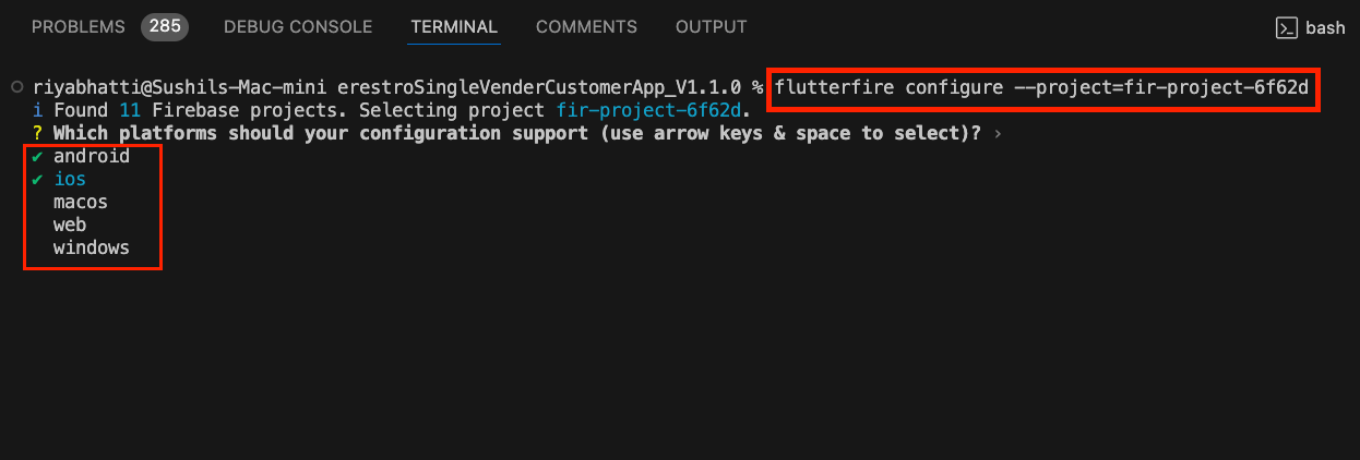 Create Firebase Flutter App 6