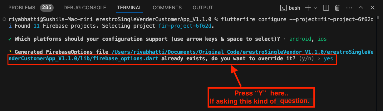 Create Firebase Flutter App 7