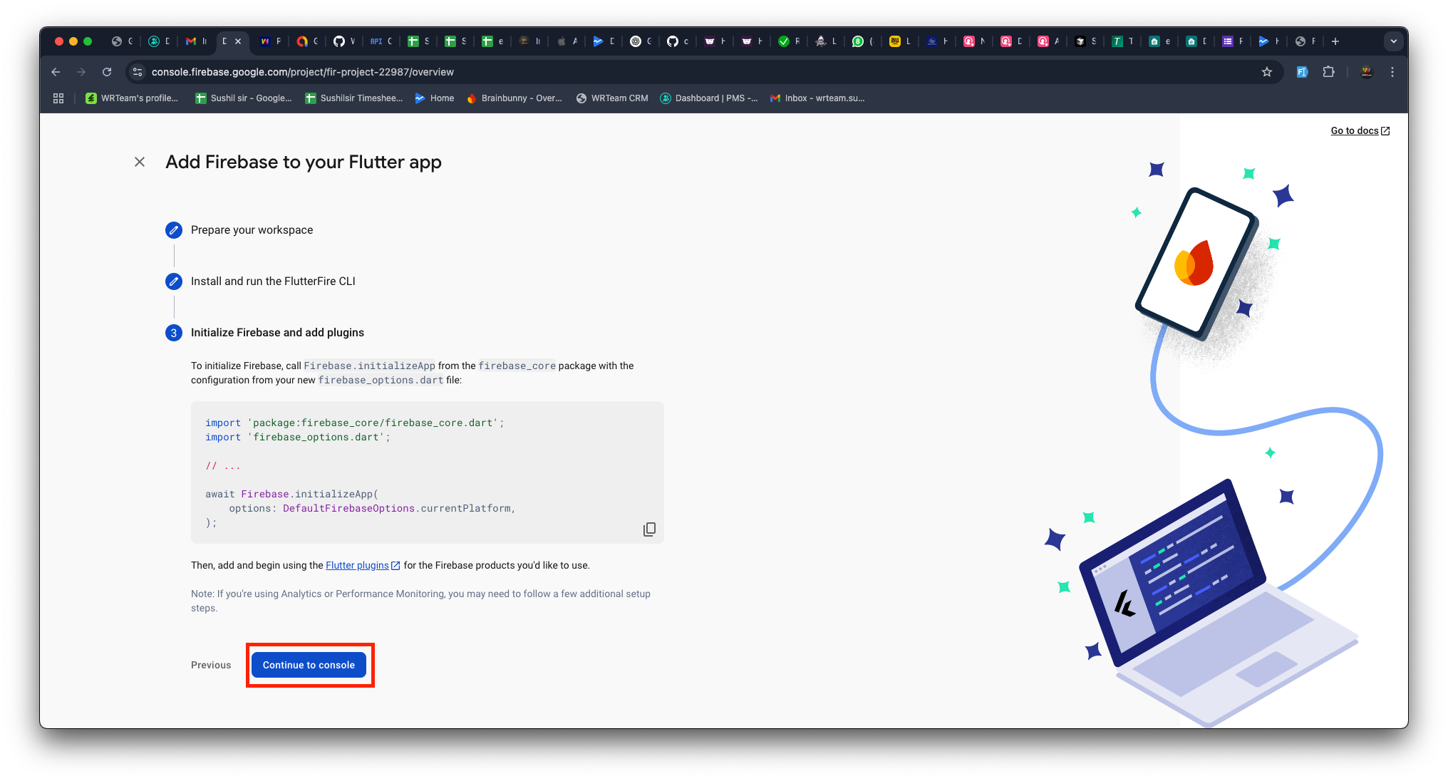 Create Firebase Flutter App 9