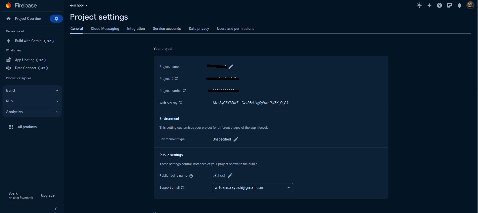Firebase Project ID