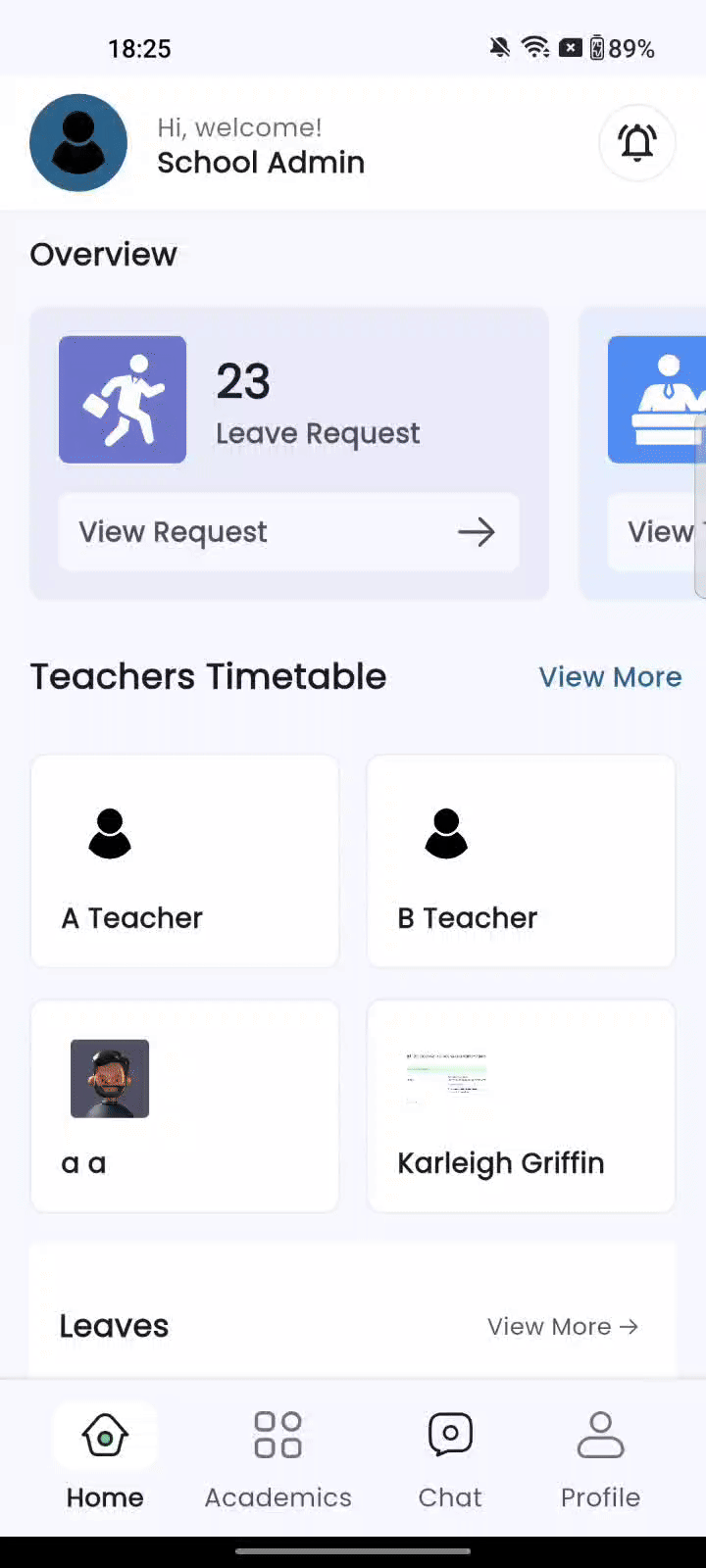 Staff App - School Admin Add Attendance