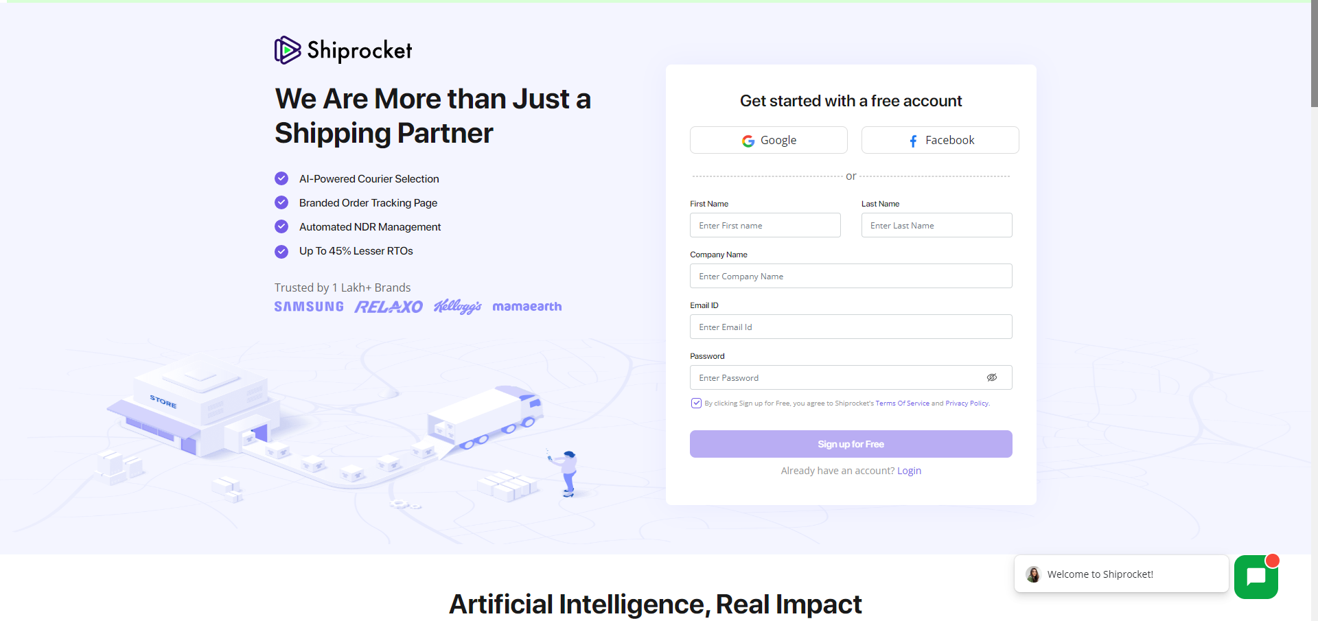 Shiprocket Account