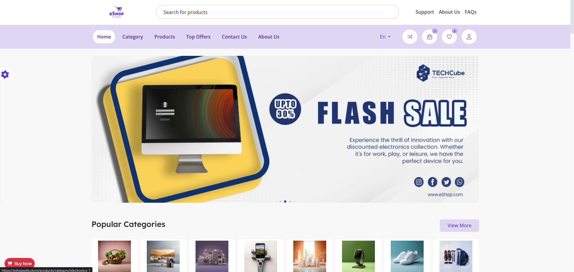 Slider on Website