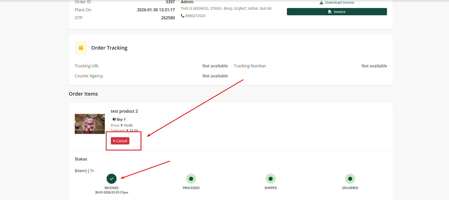 Order Cancellation Flow
