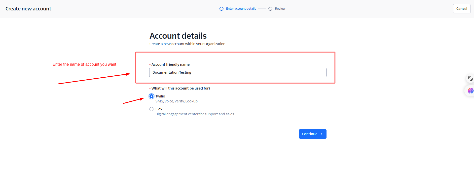 Create Twilio Account