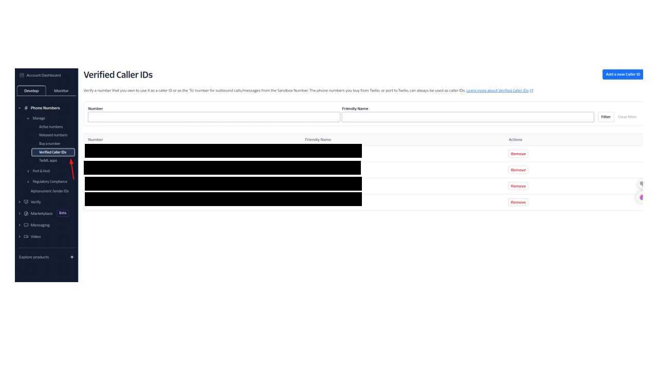 Verify Number in Twilio
