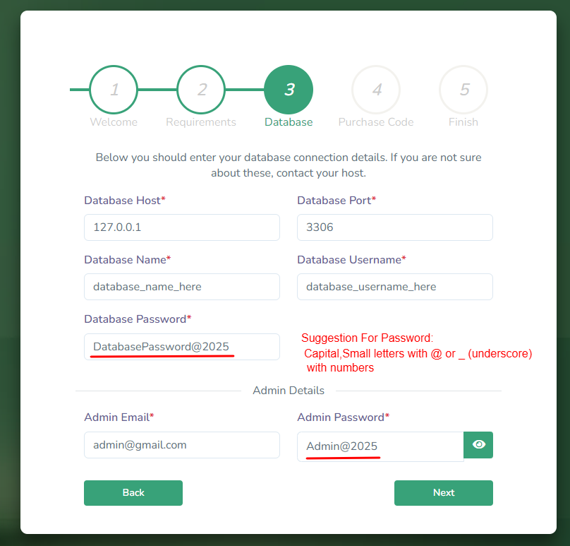 Password Suggestion