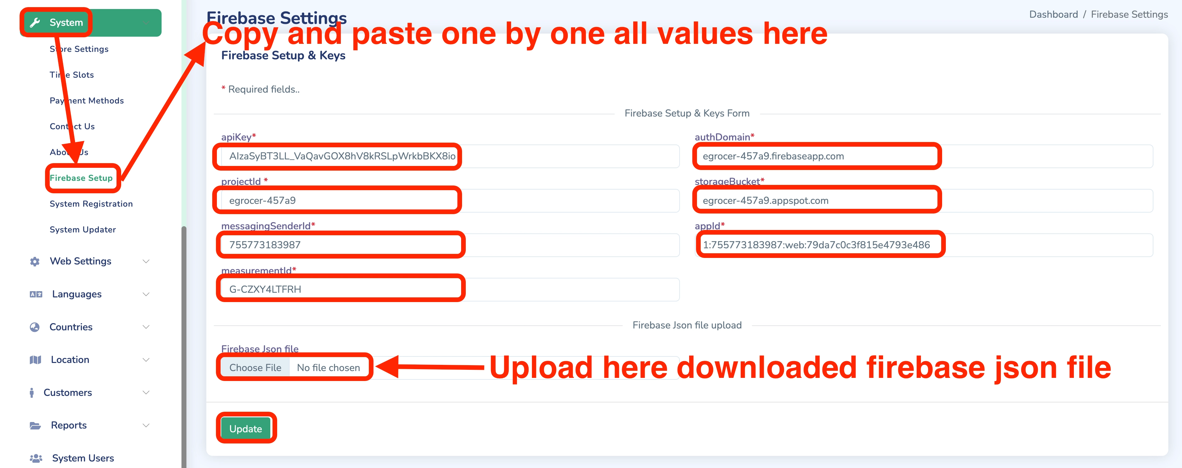 Firebase Settings 6