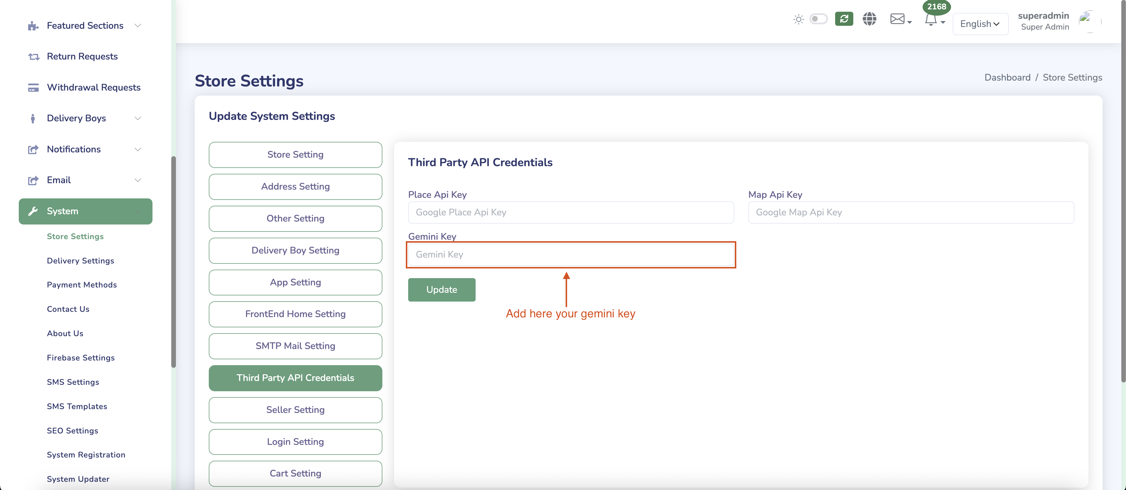 Add Gemini API Key