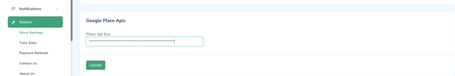 Google Place API Keys