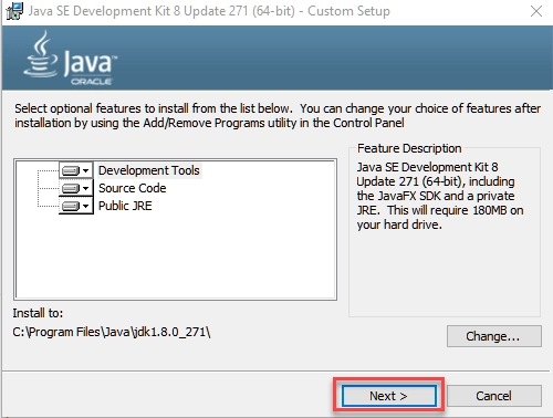 Java Install Save