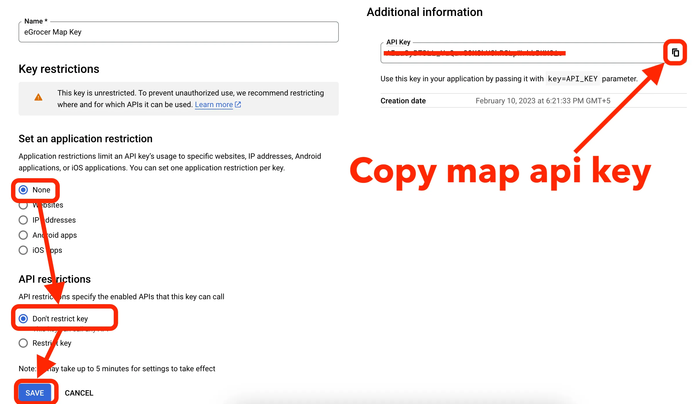 Map API Key 13