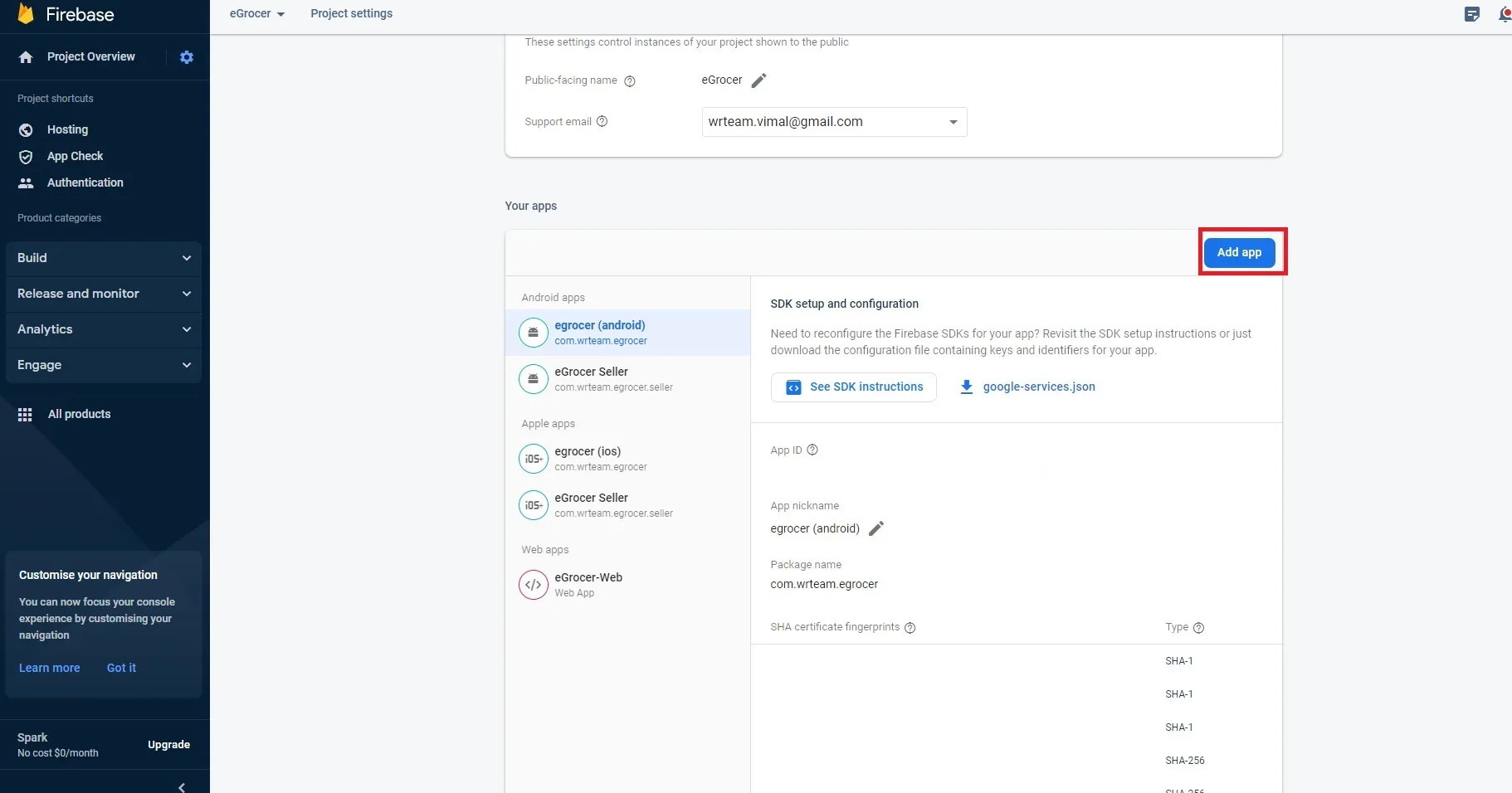 Firebase Step 3