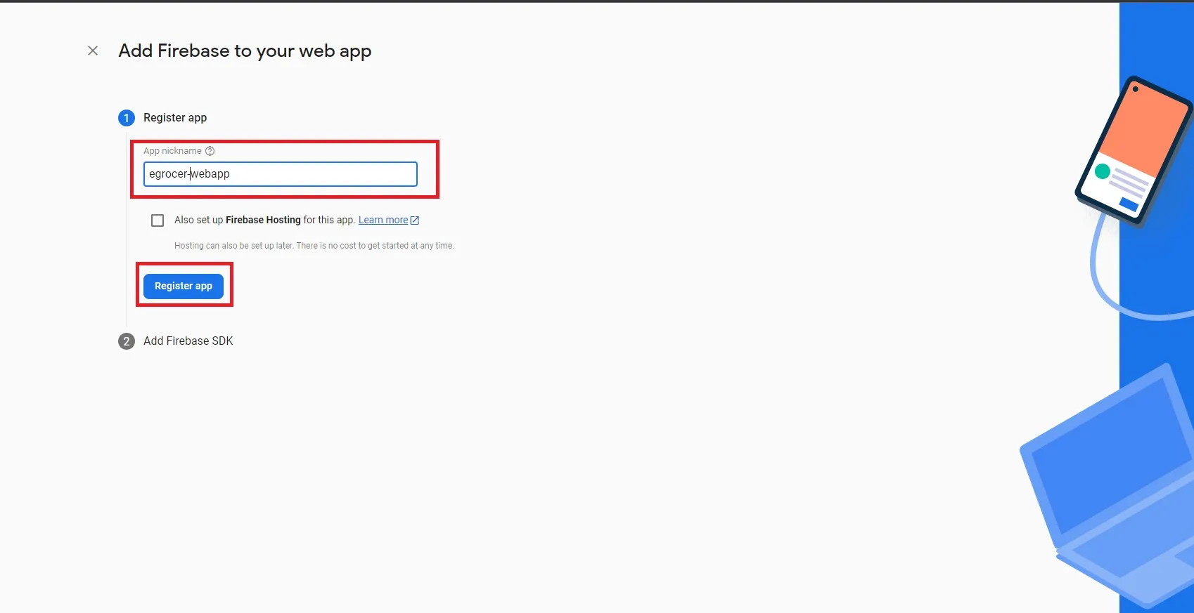 Firebase Step 5
