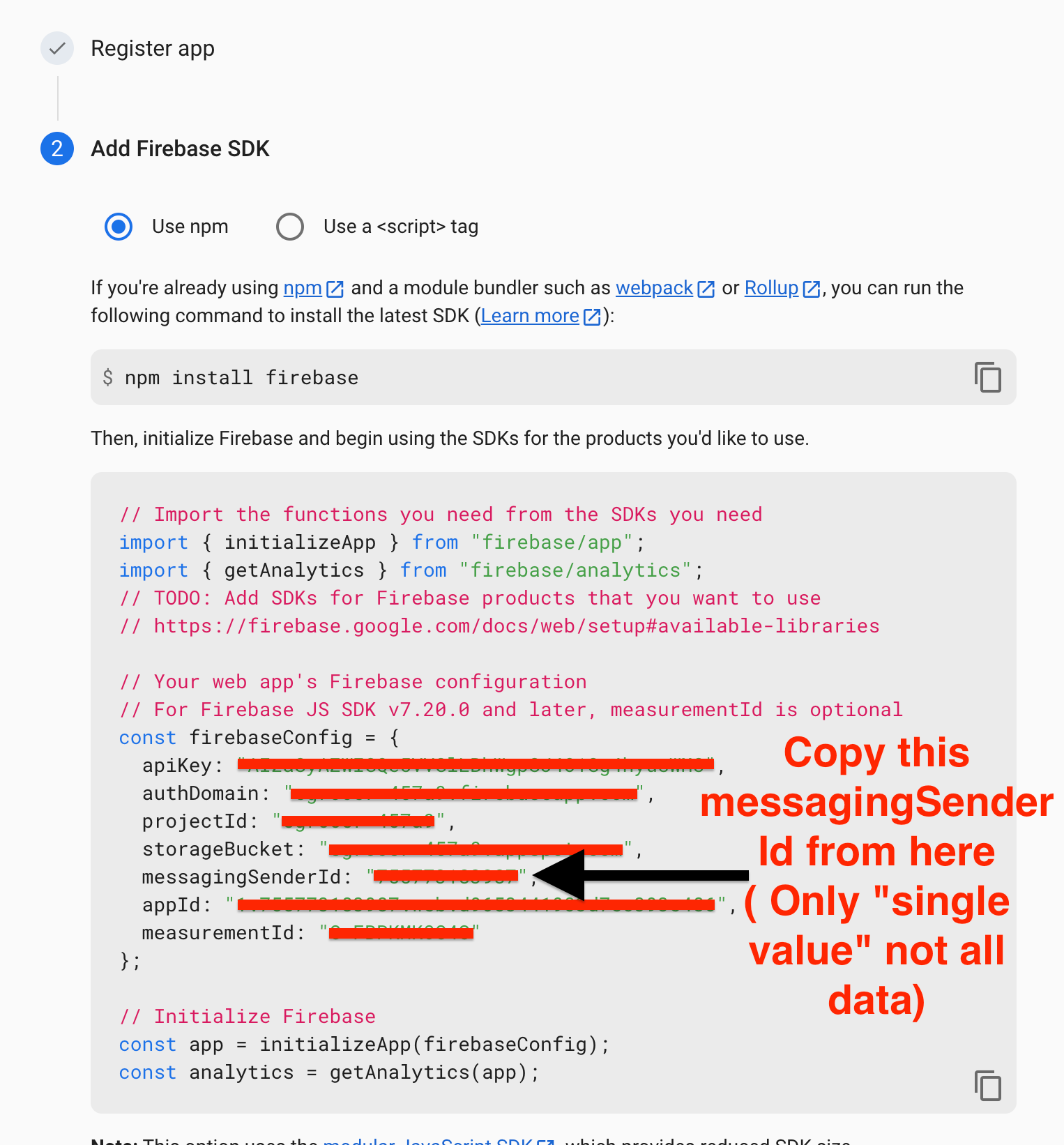 Firebase Step 6