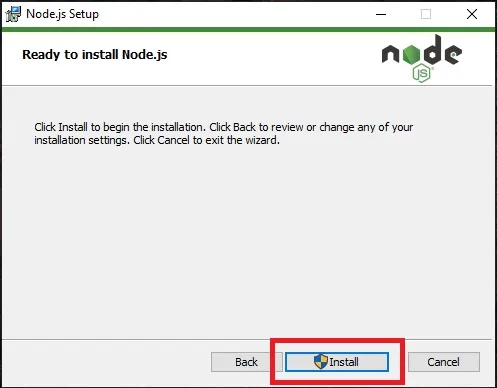NPM Installation Step 6