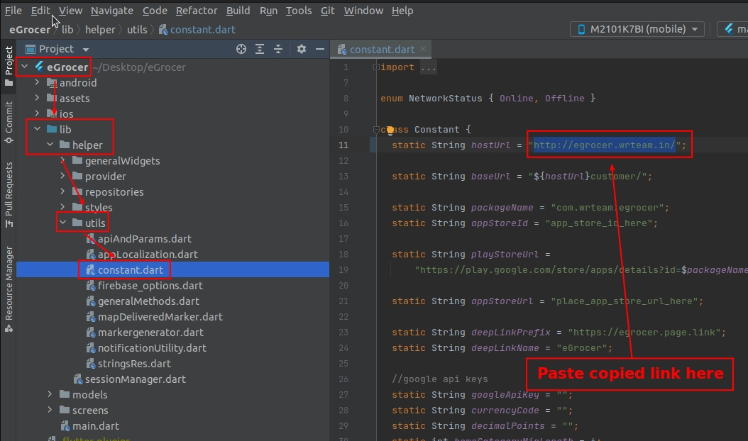 Server URL Code