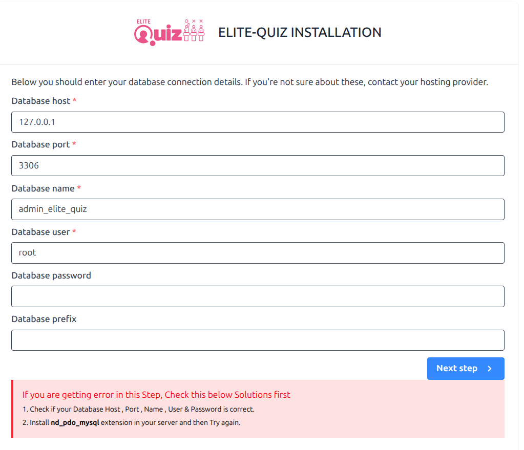Database Configuration