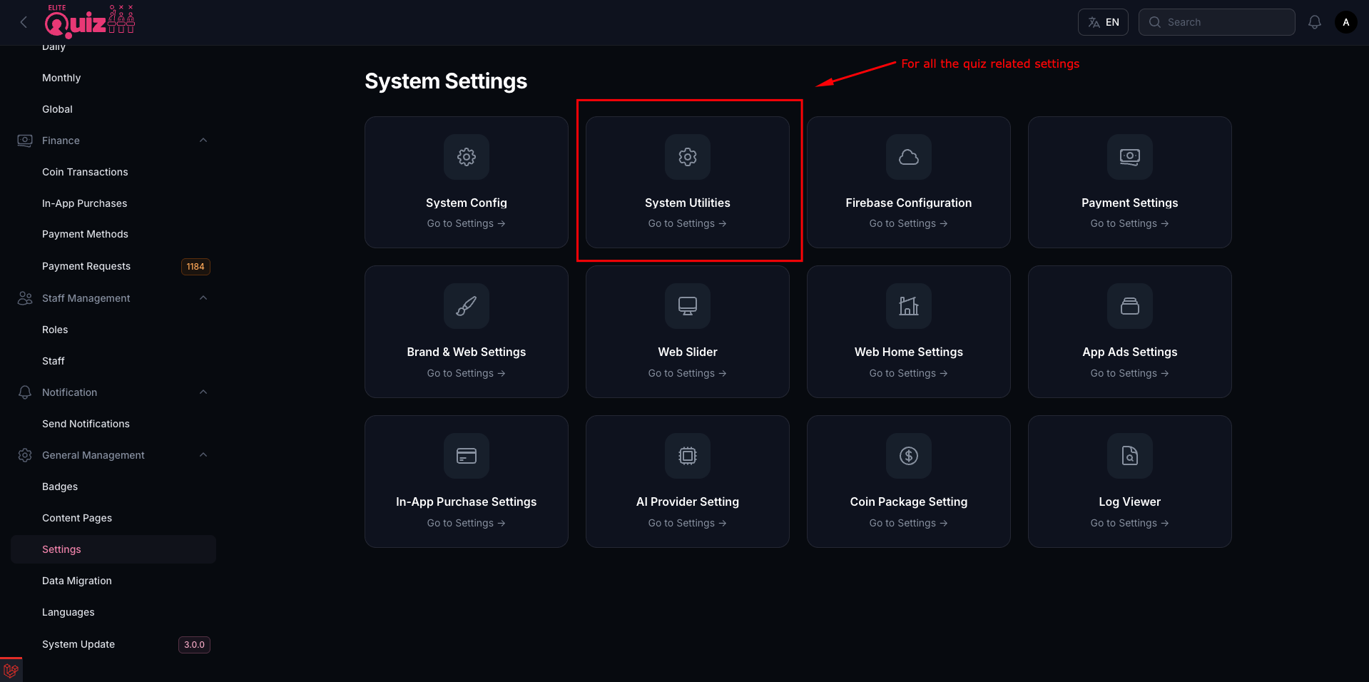 System Utilities