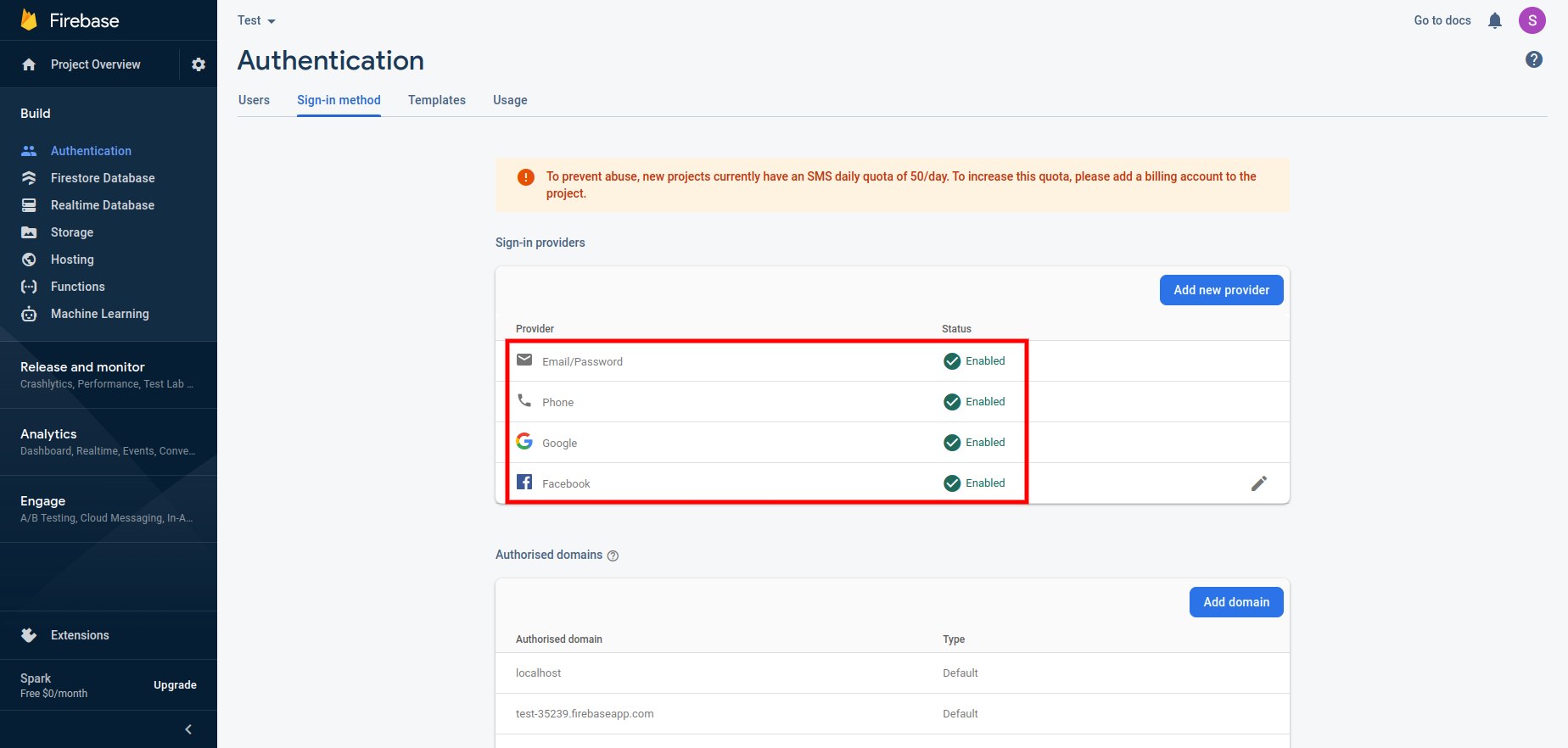 Add Firebase Auth