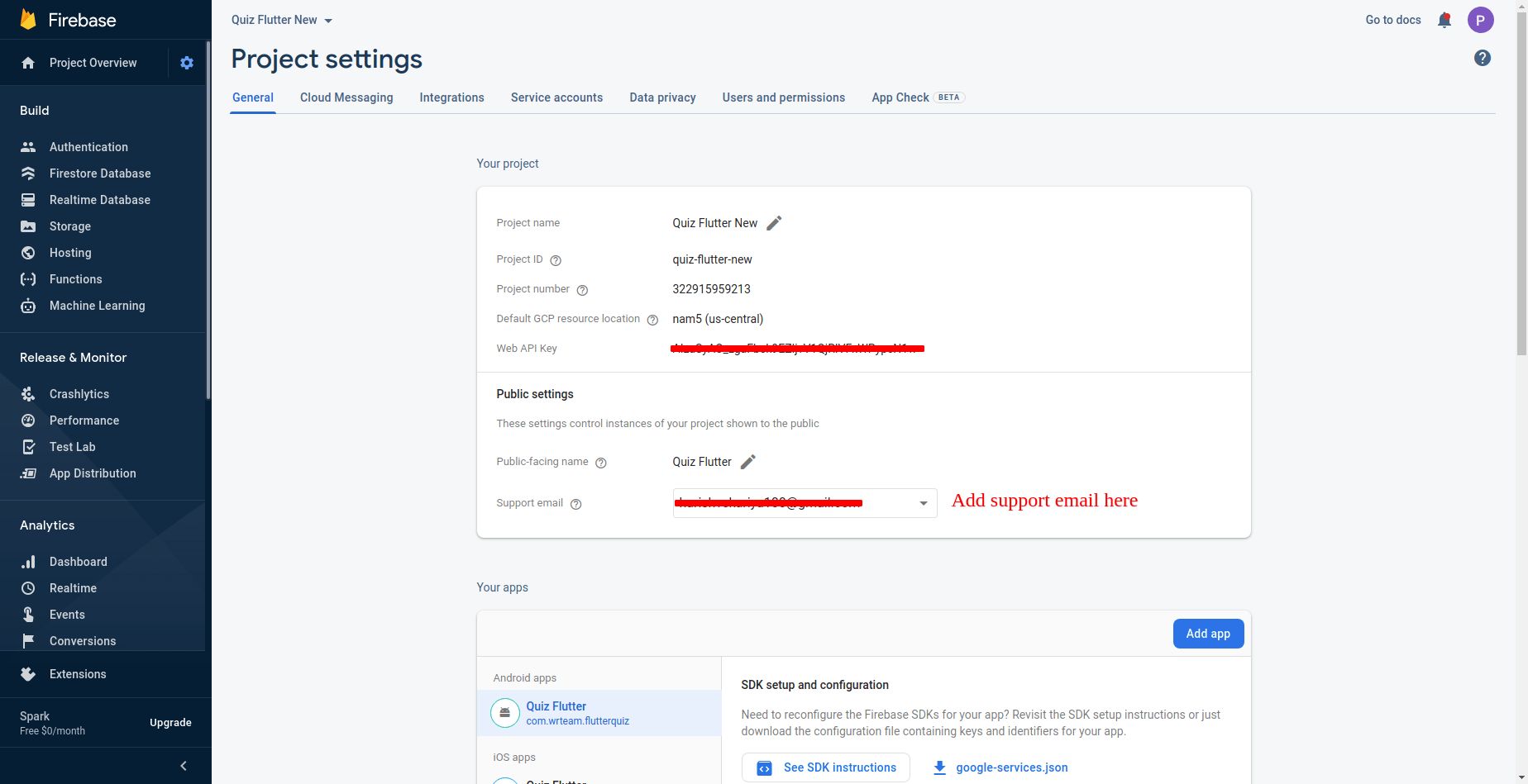 Add Support Email