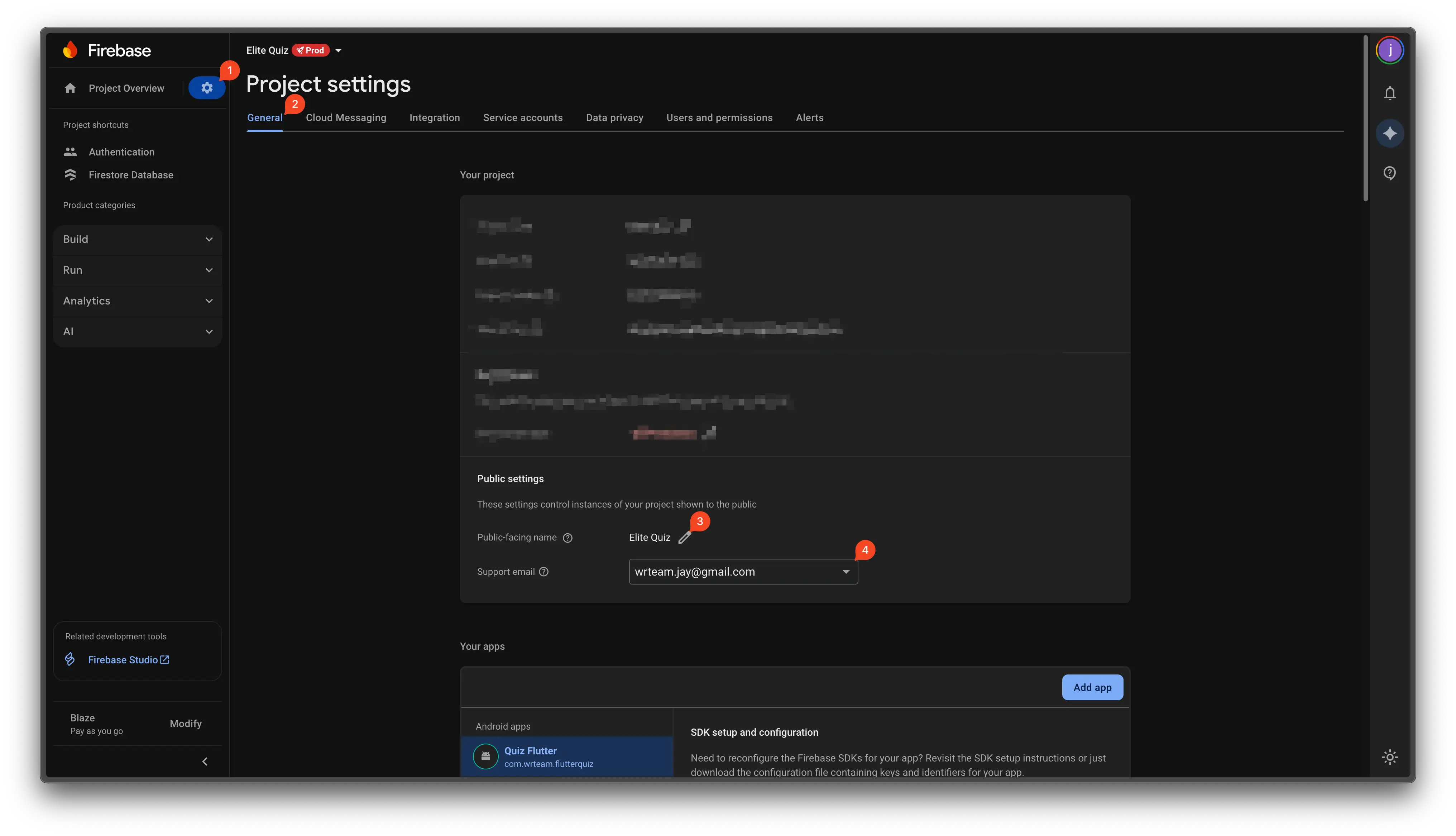 Screenshot: Update Public Settings